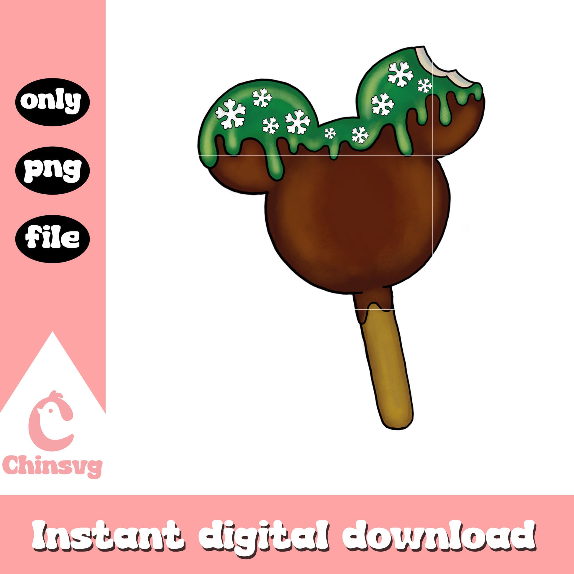 Christmas ice cream disney png, mickey mouse png