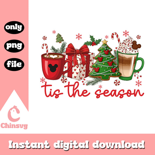 Christmas mood joyful holiday season disney png, christmas disney png