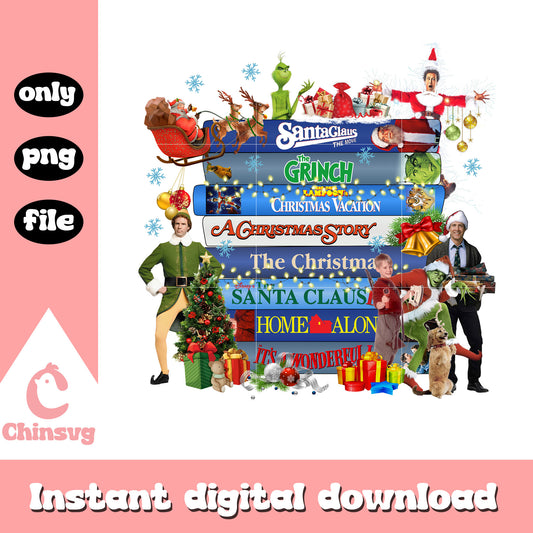 Christmas movie mix tape png, hallmark christmas movies png