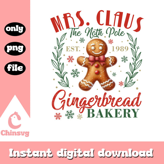 Christmas mrs claus gingerbread png, gingerbread man​ png