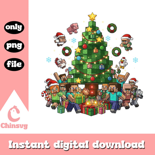 Christmas on minecraft world png, minecraft games png