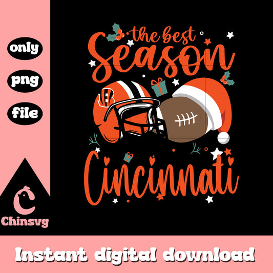 Christmas the best season Cincinnati svg, christmas day svg