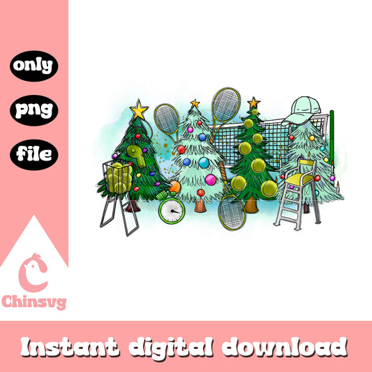 Christmas tree tennis drawing png, christmas decorations png