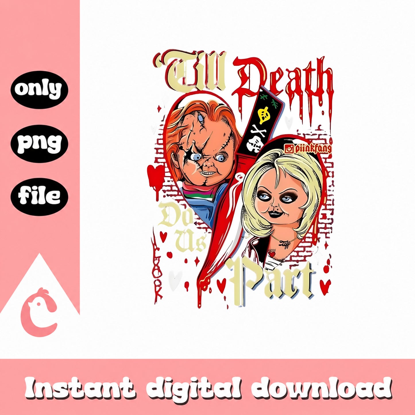 Chucky Til Death Do Us Part PNG, Horror Movie PNG, Halloween PNG
