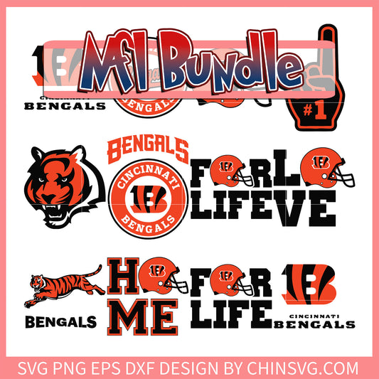 Cincinnati Bengals  logo nfl football bundle svg, nfl games svg