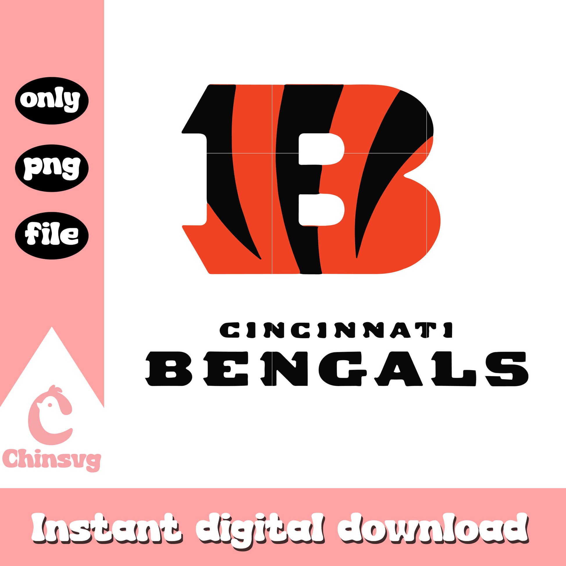 Cincinnati bengals font design svg, cincinnati bengals football svg