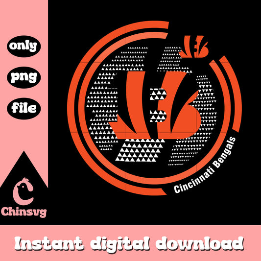 Cincinnati bengals images circle png, sports logos football​ png