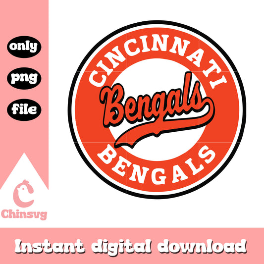 Cincinnati bengals nfl sport logo design svg, nfl team svg