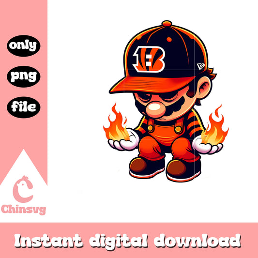 Cincinnati bengals super mario png, national league football​​ png