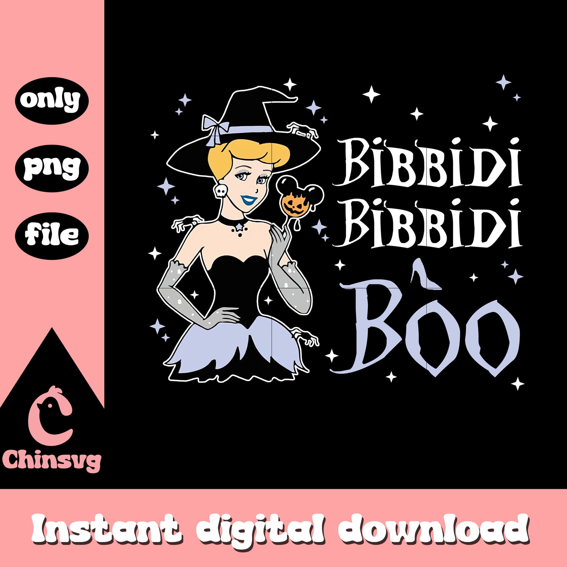 Cinderella bibbidi bibbidi boo clipart png, cinderella disney png