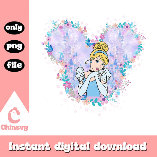 Cinderella disney princess png, mickey head png, disney princess png