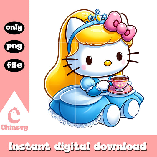 Cinderella hello kitty costume png, disney princess png, disney png