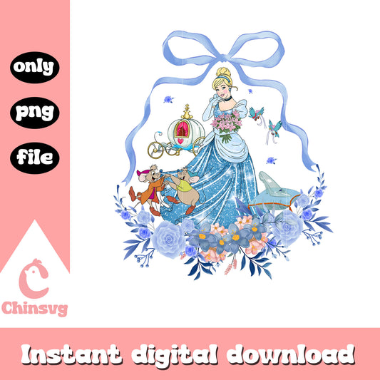Cinderella princess beauty decoration png, disney cinderella princesses​ png