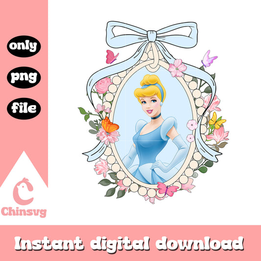 Cinderella princess in mirror bow png, cinderella a princess​​​ png
