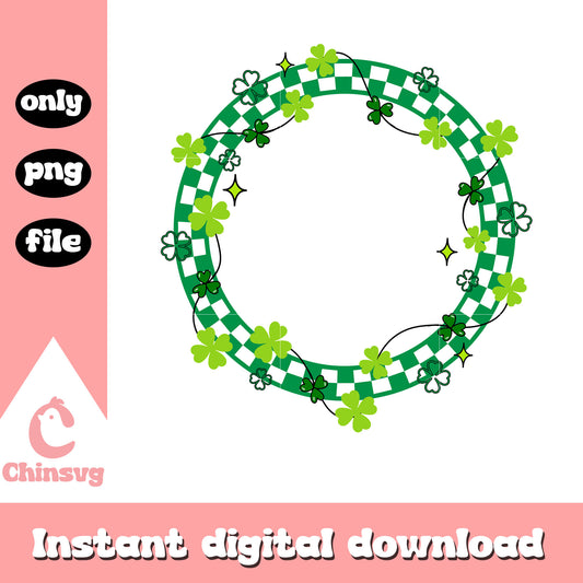 Circle shamrock costume png, shamrock png, patrick day png