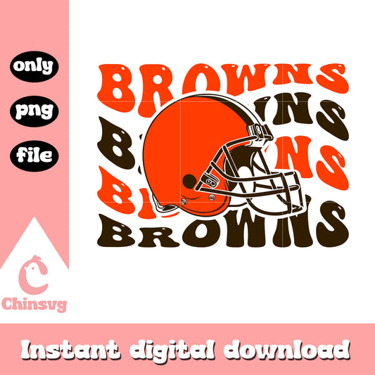 Cleveland Browns wave font png, nfl teams png
