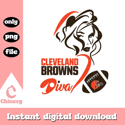 Cleveland browns diva football svg, cleveland browns logo svg