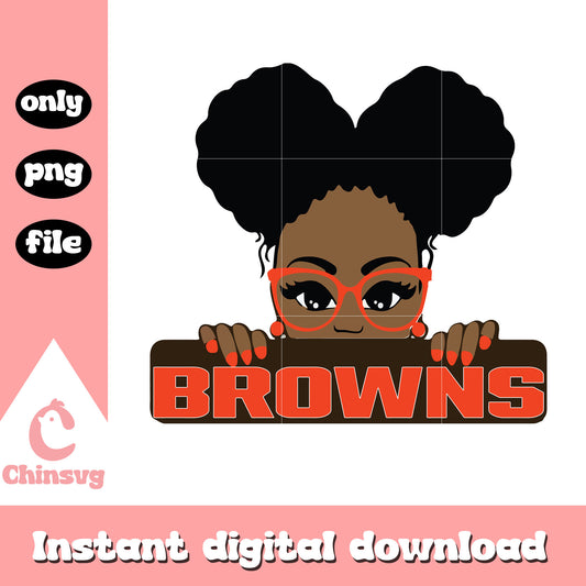 Cleveland browns football girl design svg, nfl girl svg