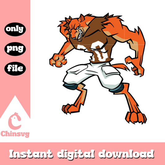 Cleveland browns football mascot design svg, cleveland browns team svg