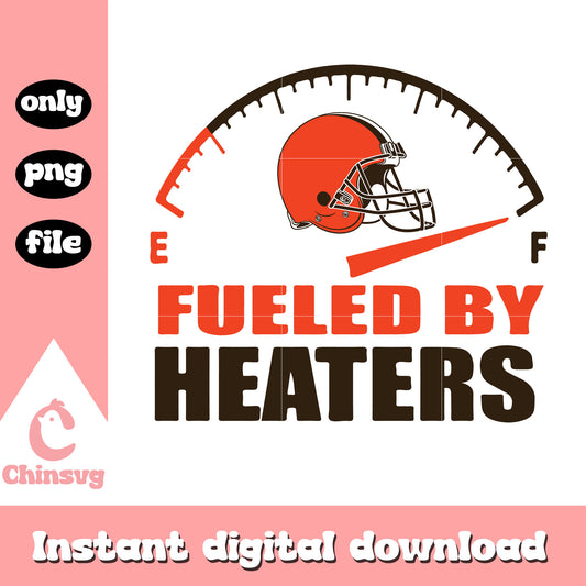 Cleveland browns fueled by heaters design svg, cleveland browns nfl svg