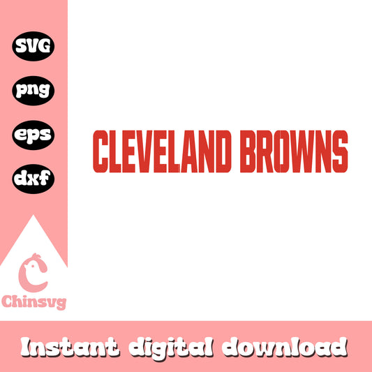 Cleveland browns nfl american football name font svg, images cleveland browns logo svg