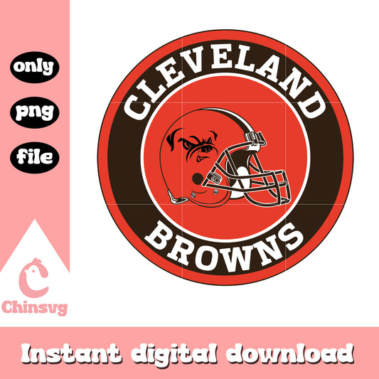 Cleveland browns nfl football logo sticker svg, american football svg