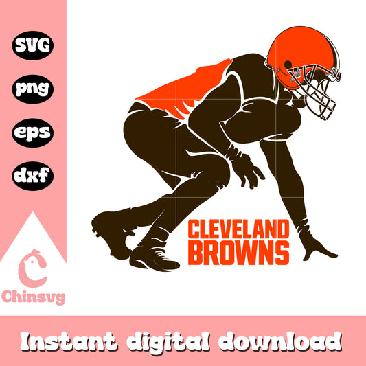 Cleveland browns nfl player images design svg, cool cleveland browns logo svg
