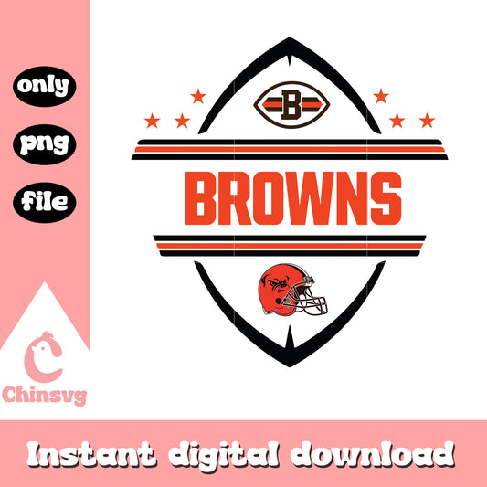 Cleveland browns nfl sign design svg, nfl american football ball svg