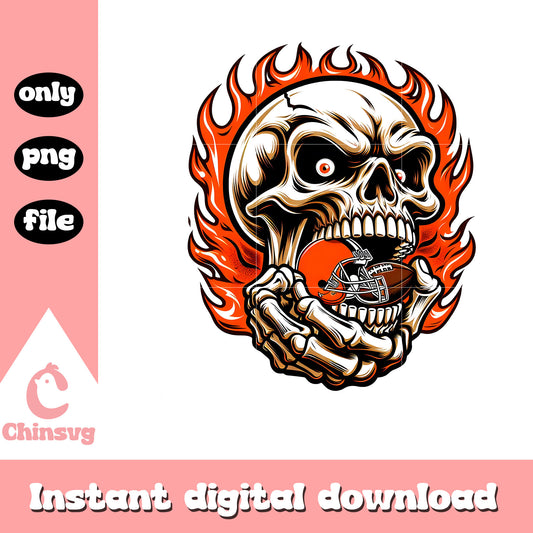 Cleveland browns orange skullcap png, nfl cleveland browns​ png