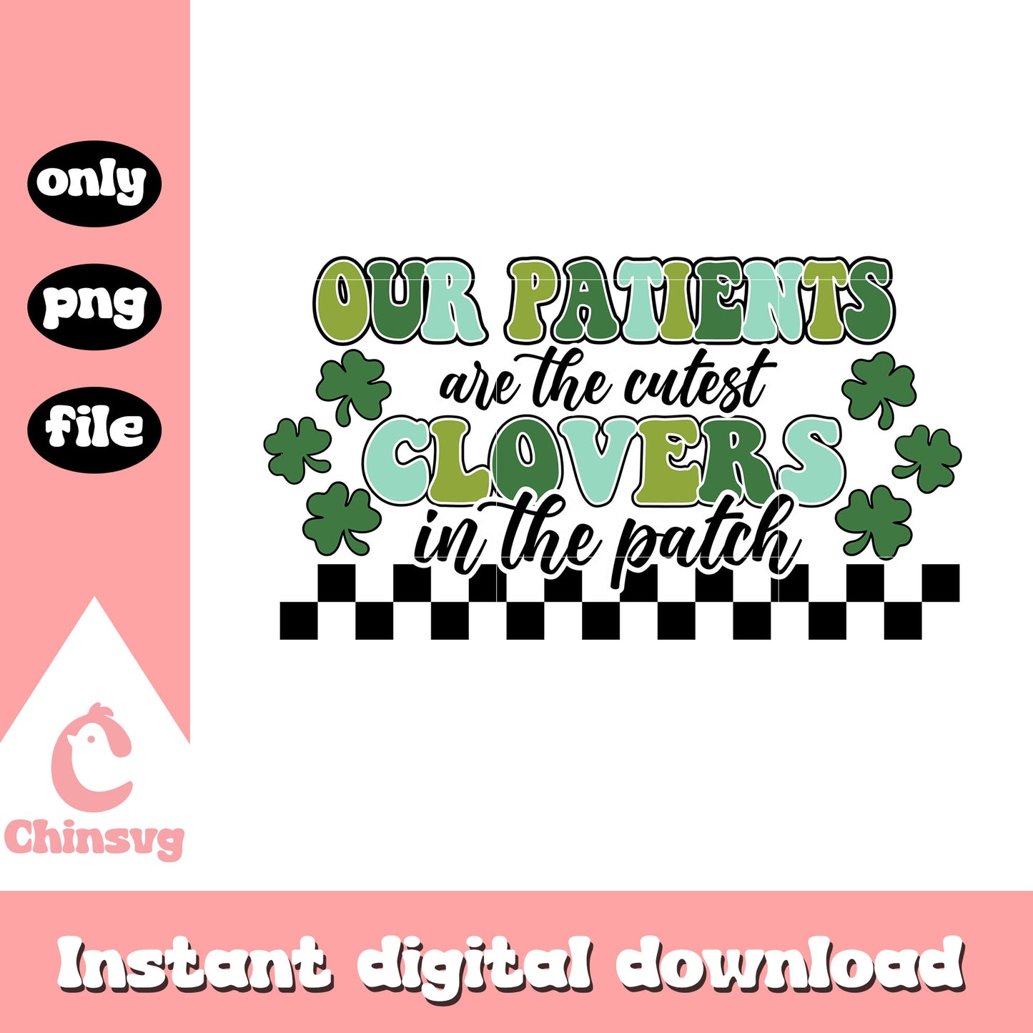 Clover patirnts st patrick’s png, st patrick's decor​​ png