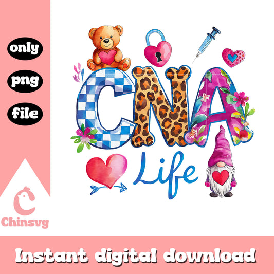 Cna life valentine design png, valentine design png, valentine png