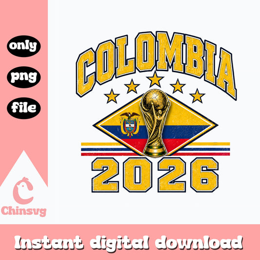 Colombia 2026 World Cup PNG, Colombia Soccer PNG, Football PNG