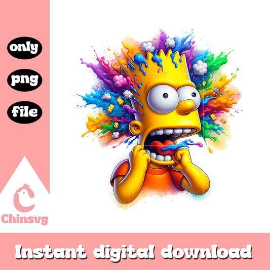 Colorful simpson bard character png, simpsons png, cartoon png