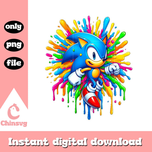 Colorful sonic cartoon character design png, sonic the hedgehog 2 png