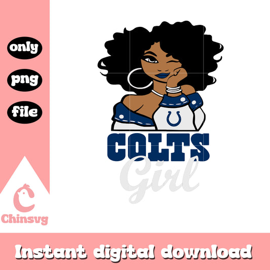 Colts girl nfl american football design svg, colts logo svg