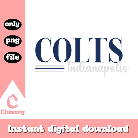 Colts indianapolis font logo design svg, indianapolis colts nfl svg