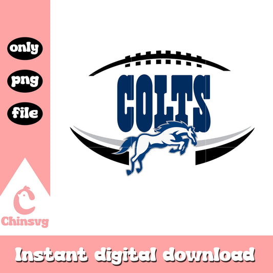 Colts nfl ball logo sign svg, indianapolis colts logos svg