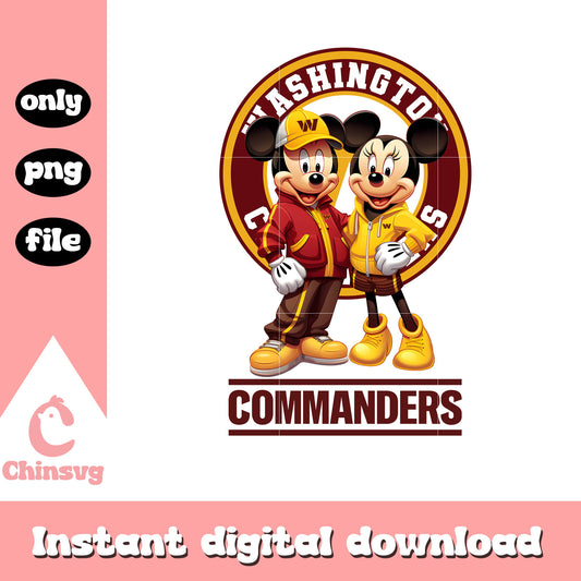 Commanders disney custom logo png, commanders football​ png