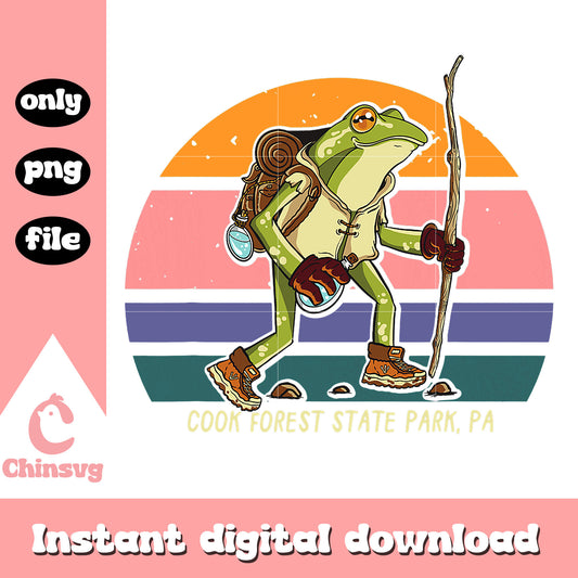 Cook forest state park png, the frog png, go camping png