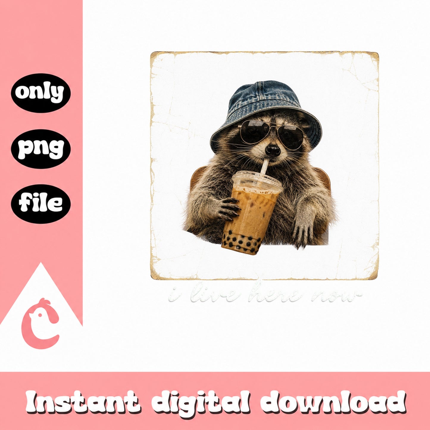 Cool Sloth With Boba Tea PNG, Funny Animal Clipart, Summer PNG