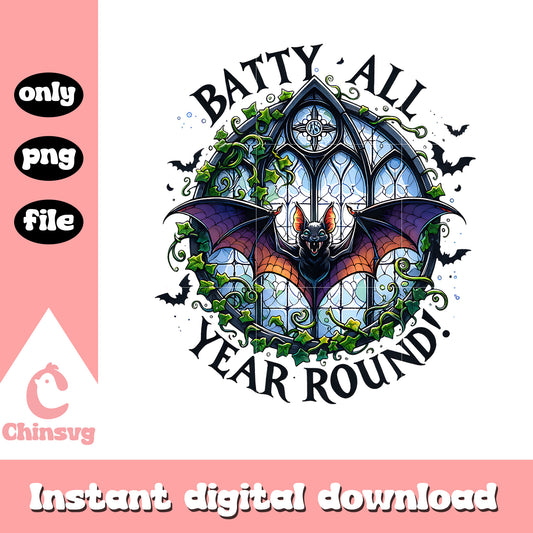 Copy of BATTY ALL YEAR ROUND WATERCOLOR