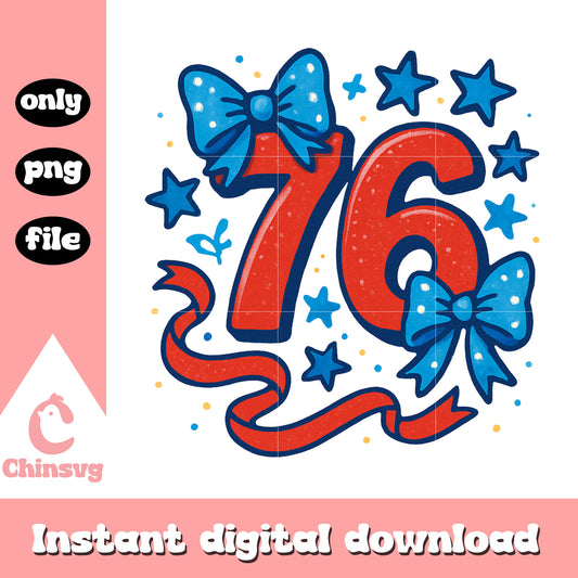 Coquette 4th of july 1776 design png, retro america png