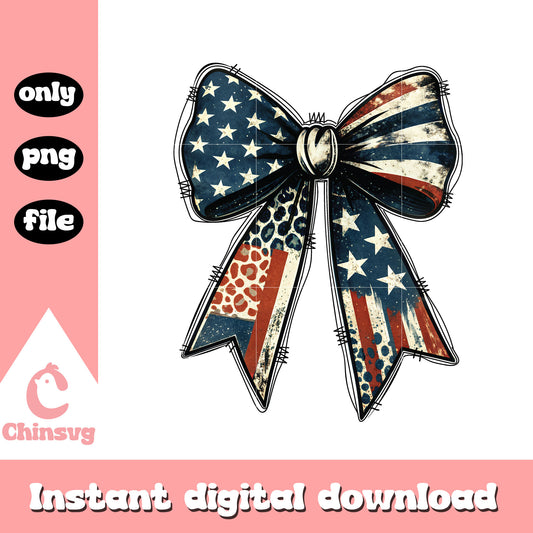 Coquette bow 4th of july 1776 design png, 4th july america png