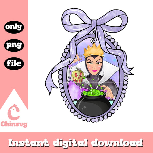 Coquette miror the evil queen png, snow white and seven dwarfs png