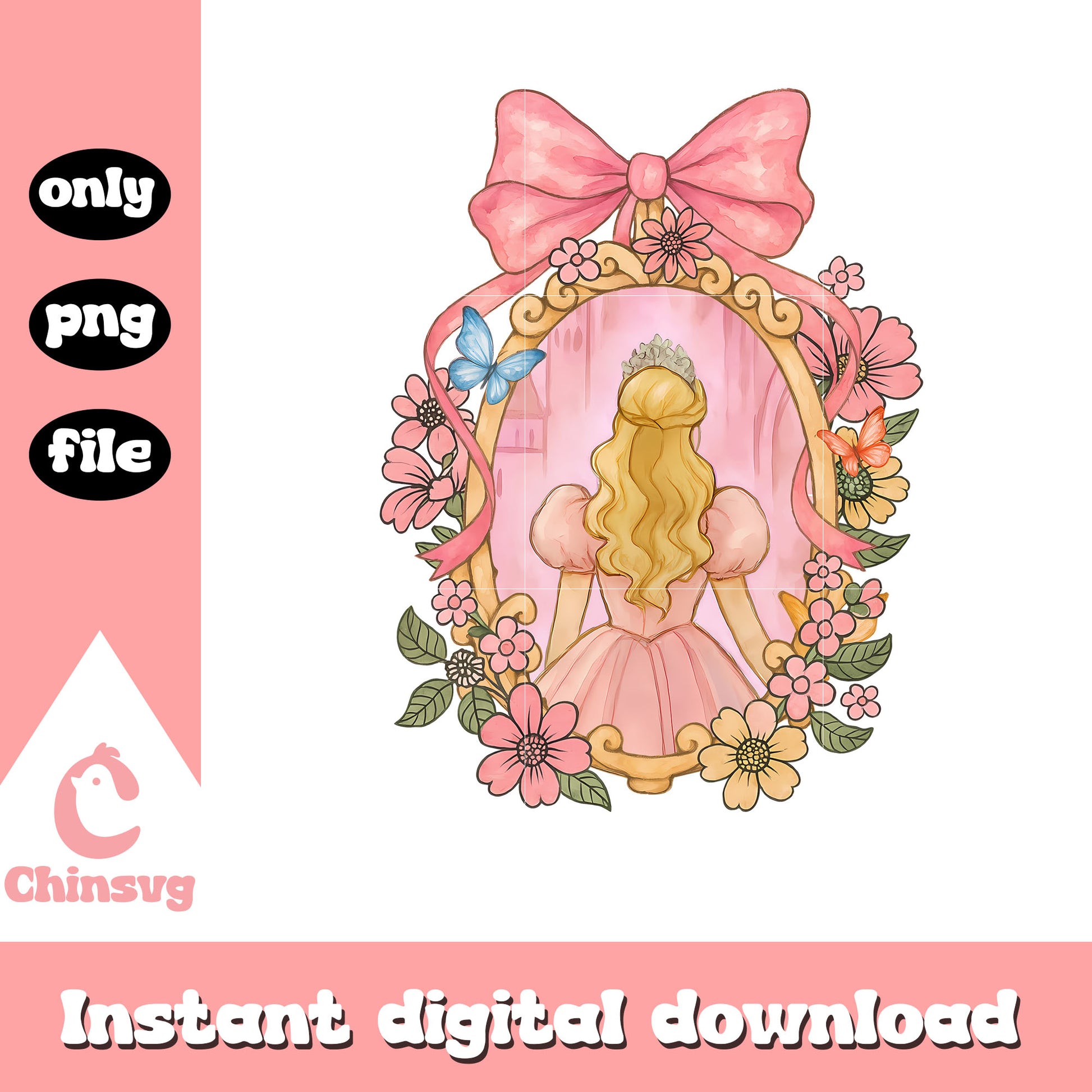 Coquette mirror glinda character design png, disney movies png