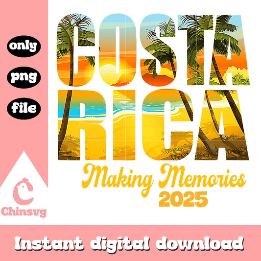 Costa rica making memories png, holiday png, mexico png