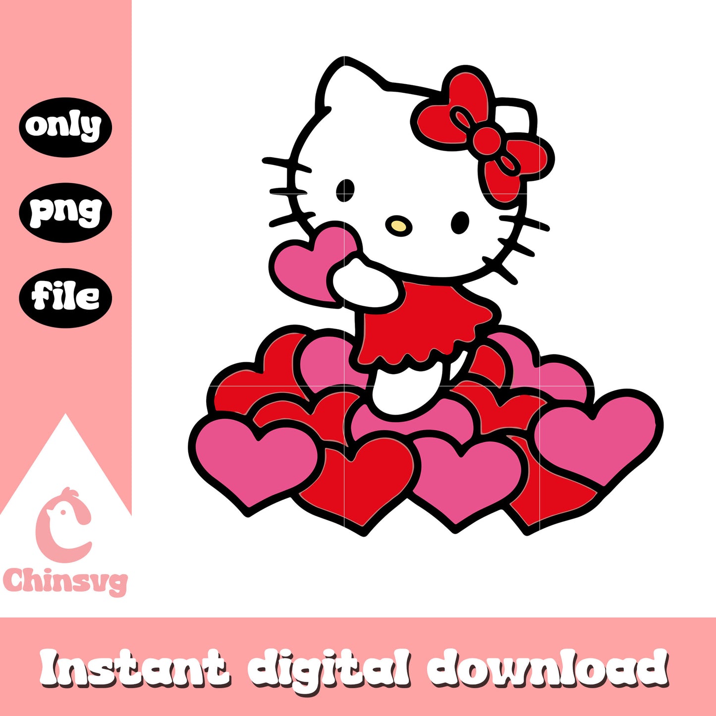 Could hearts kitty valentine png, hello kitty valentine​ png