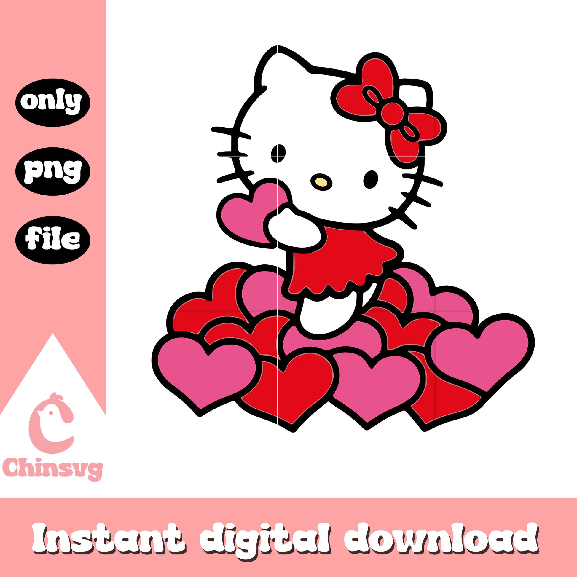 Could hearts kitty valentine png, hello kitty valentine​ png