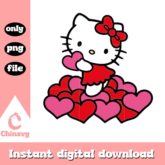Could hearts kitty valentine png, hello kitty valentine​ png