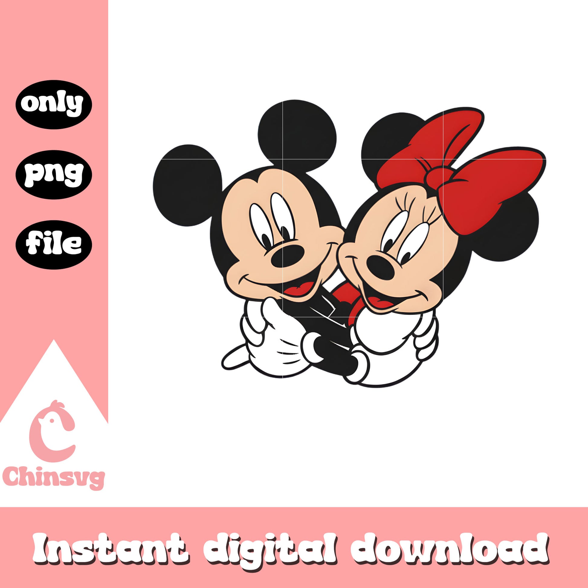 Couple cute cartoon valentine png, valentine's disney​​​ png